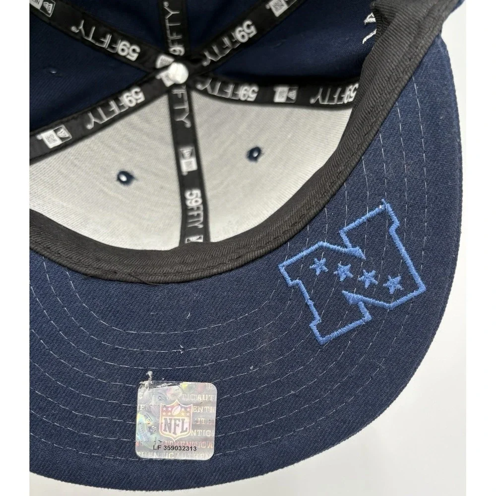 Dallas Cowboys Football NFL NEW ERA 2012 59Fifty Kids Cap Navy Blue 6 3/4 New